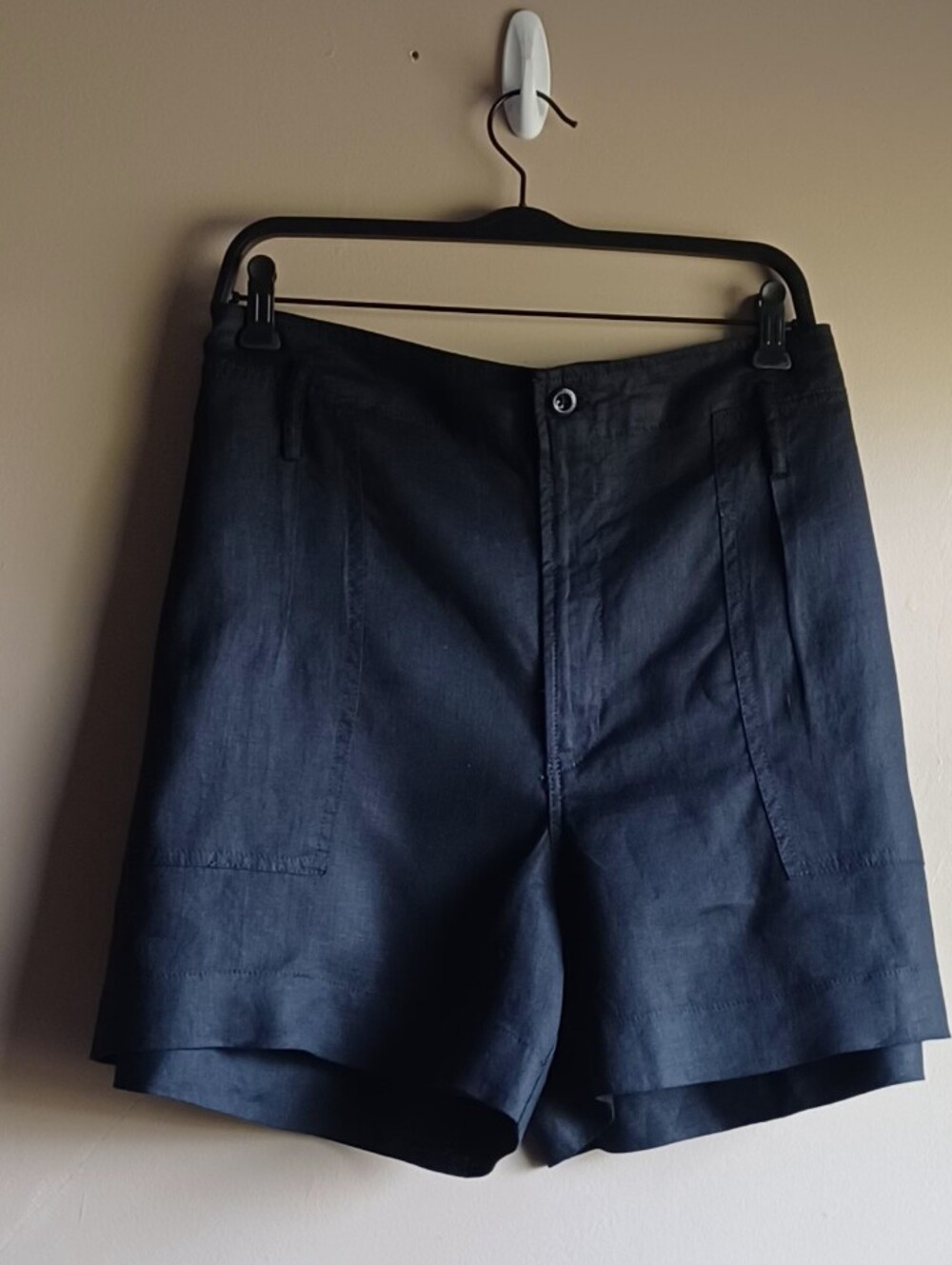LAUREN RALPH LAUREN Linen Shorts In Black L